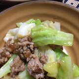 豚ひき肉とキャベツのオイスター炒め